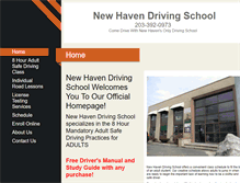 Tablet Screenshot of newhavendrivingschool.com